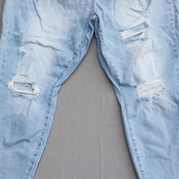 Judy Blue Jeans women's 22W Denim blue colour Boyfriend Fit Destructed - Picture 9 of 15